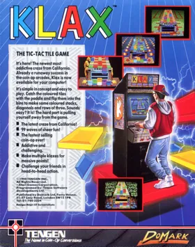 Klax (1990)(Atari)[h2][KLAX] box cover back